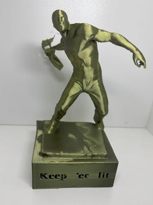 Keep 'er Lit - Irish Protest Art Statue - Handcrafted in Carlow, Ireland