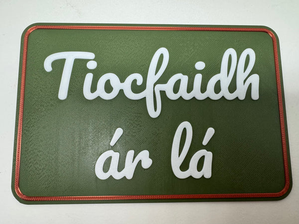 Tiocfaidh ár lá Wall Hanging | Lightweight Irish Celtic Plaque | Home Bar Decor